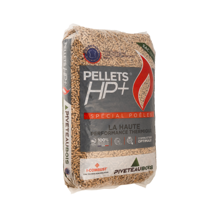 Granulés de bois HP+ - Piveteau - Sac de 15kg