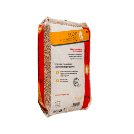 Granulés de bois-5000-pci-sac de 15kg