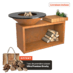 OFYR Island Corten 100 Bois de Teck