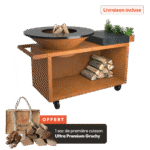 OFYR Island Corten 100 PRO Céramique Gris Anthracite